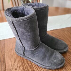 Bearpaw boots -- grey -- size 8